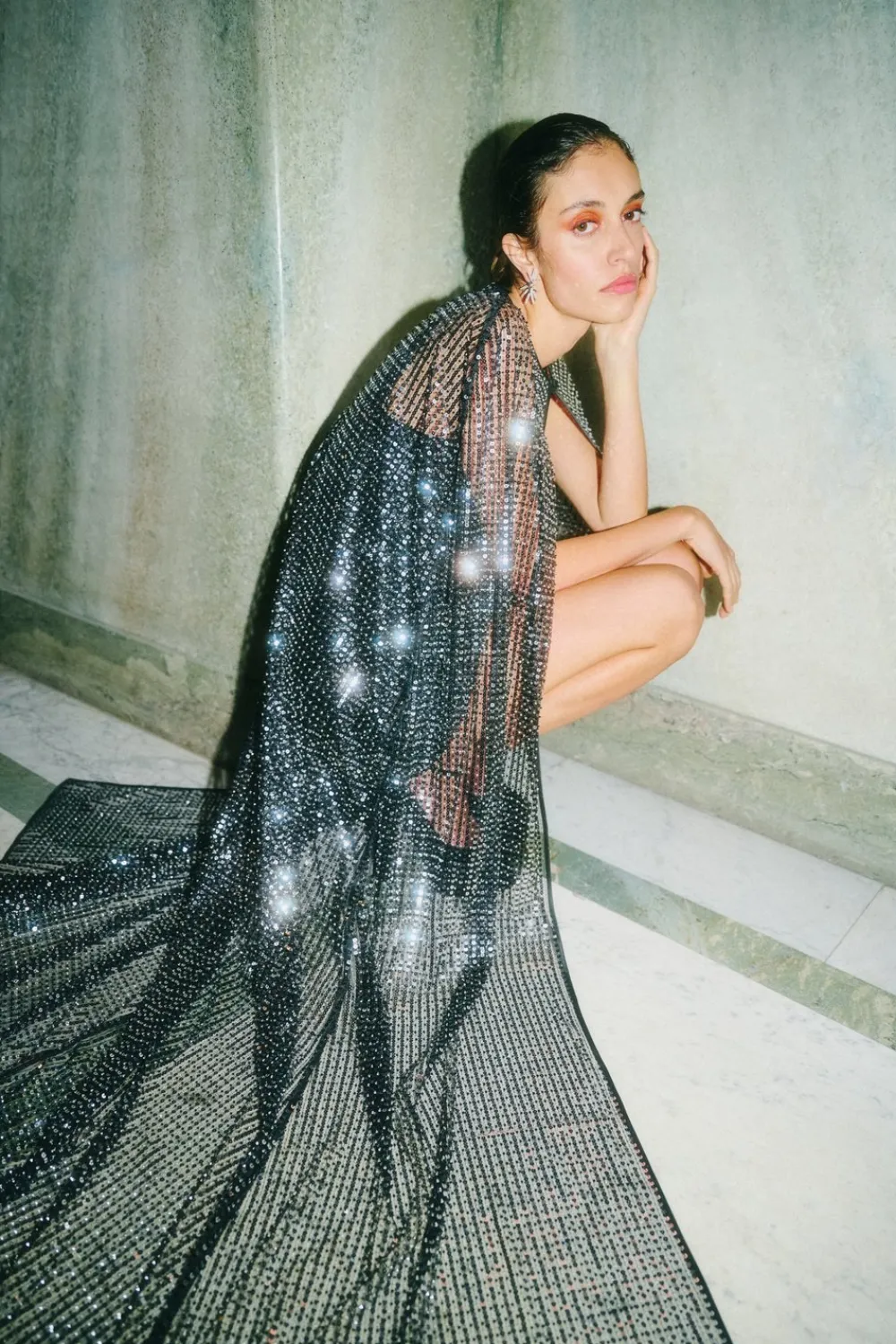 Malina Tilda maxi cape